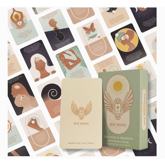 NEW Wise Words Reclaim & Restore Affirmation Cards for Healing, Self Love/Care! - Picture 3 of 5